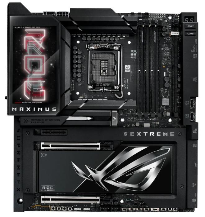 Asus ROG MAXIMUS Z890 EXTREME [S1851, 4xDDR5 do 9200MHz, (HDMI 2.1) (6xM.2, 2xPCIe 5.0 x16, 1xPCIe 4.0 x4, WiFi7, BT 5.4, ATX]