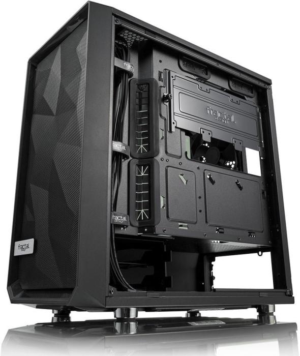 Fractal Design Meshify MINI C Blackout Tempered Glass (szkło hartowane) (2x USB 3.0) (3x2.5, 2x3.5) [FD-CA-MESH-C-MINI-BKO-TGD]