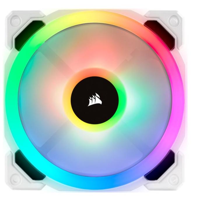 Corsair LL120 RGB LED Static Pressure PWM (3x120 mm) biały [CO-9050092-WW]