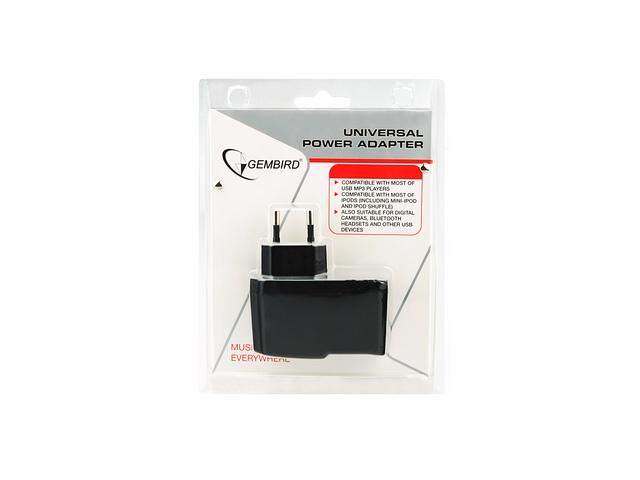 Gembird ładowarka 220V / USB [MP3A-UC-AC1-B]