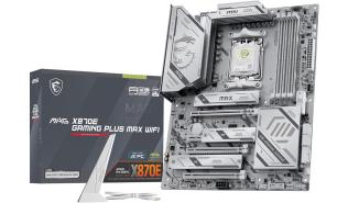 MSI MAG X870E GAMING PLUS MAX WIFI (AMD X870E) [AM5, 4xDDR5 do 8200MHz, (HDMI 2.1) (3xM.2, 1xPCIe 5.0 x16, 1xPCIe 4.0 x16 (x4), 1xPCIe 3.0 x16 (x1), 1xPCIe 3.0 x1), WiFi 7, BT 5.4, ATX]