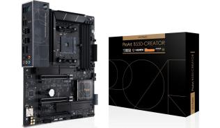 Asus PROART B550-CREATOR (AMD B550) [AM4, 4xDDR4 do 5100MHz, (HDMI 2.1, DP 1.2) (2xM.2, 1xPCIe 4.0 x16, 1xPCIe 3.0 x16 (x4), 2xPCIe 3.0 x1), ATX]