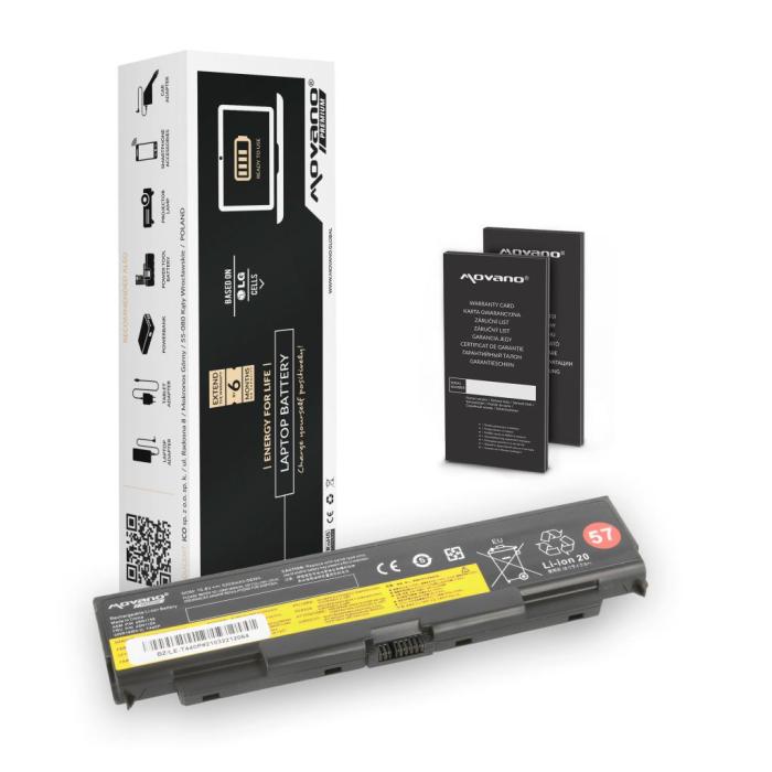 Movano Premium bateria Lenovo TP T440p, W540 10.8V/11.1V, 5200mAh [BZ/LE-T440P]