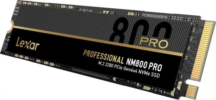 Lexar NM800 Pro 512GB SSD M.2 2280 PCIe Gen4x4 NVMe TLC (7450/3500 MB/s) [LNM800P512G-RNNNG]