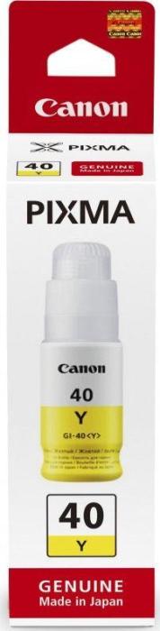 Canon BJ INK GI-40 Y (Yellow Ink Bottle) [3402C001] - yellow, oryginalny wkład z atramentem Canon, 70 ml, 7700 stron (Canon PIXMA G5040, Canon PIXMA G6040, Canon PIXMA G7040)