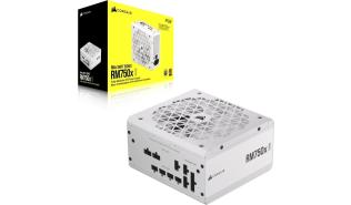 Corsair RM750x White ATX 3.1 (750W) (1x135mm) Modularny 80+Gold (CPU 2x4+4) (PCI-E 3x6+2) (4xMolex, 12xSATA) [CP-9020273-EU]