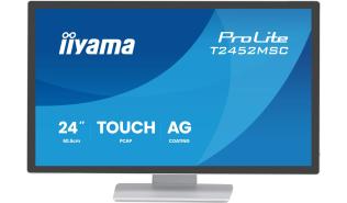 (24) 23.8 Iiyama T2452MSC-W1AG (IPS dotykowy, 1920x1080, 400, 5ms, 60Hz) (1xHDMI, 1xDP, Audio) głośniki, biały