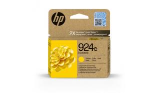 4K0U9NE (924e) - yellow, oryginalny wkład z atramentem HP, 800 stron (HP OfficeJet Pro 8122e, 8124e, 8125e, 8132e, 8134e, 8135e)