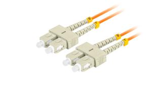 Lanberg patchcord światłowód MM SC/UPC-SC/UPC DUPLEX 3mm OM2 50/125 LSZH pomarańćzowy (2m) [FO-SUSU-MD21-0020-OG]