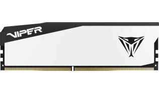 DDR5 16GB 6000 MHz Patriot Viper Elite 5 White AMD EXPO, XMP 3.0 CL30 30-40-40-76 1.35V [VEB516G6030W]