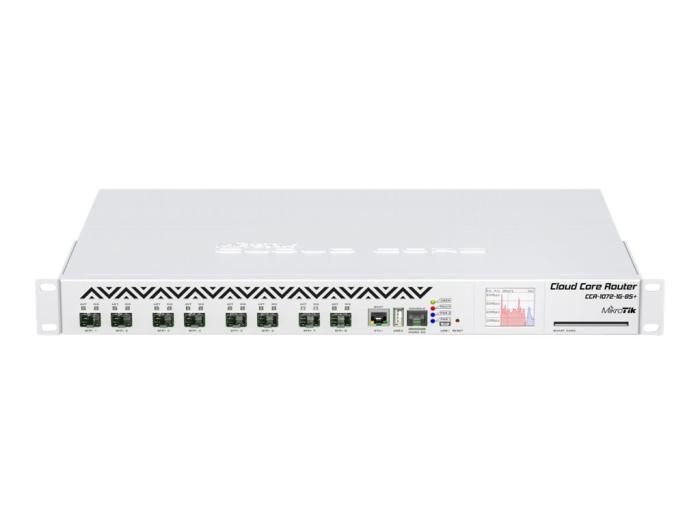 Mikrotik L6 72 cores x 1GHz CPU 16GB RAM 1x GbE 8x SFP+ 10GbE 1U Rack mount [CCR1072-1G-8S+]