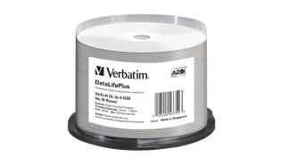 DVD+R Verbatim Dual Layer 8.5GB x8 Spindle*50 Wide Thermal Printable [43754]