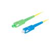 Lanberg patchcord światłowód SM SC/APC-SC/UPC SIMPLEX 3mm LSZH G657A1 żółty (1m) [FO-SASU-SS21-0010-YE]