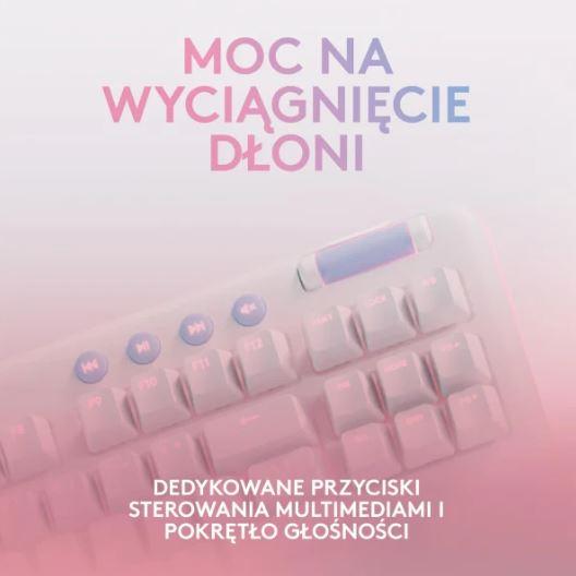 Logitech G715 Linear (mechaniczna, GX Red) (biały) [920-010692]