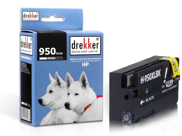 DH-950XLBK (950XL) - czarny wkład z atramentem Drekker, 80 ml, 3500 stron (zamiennik CN045AE) (HP Officejet Pro 8100, 8600, 251dw, 276dw, 276dw, 8610, 8620)