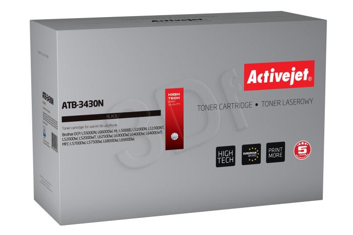 ATB-3430N - czarny, toner drukujący ActiveJet, 3000 stron, zamiennik TN-3430 (HL-L5000D, L5100DN, L5200DW, , L6250DN, L6300DW, L6400DW, DCP-L5700DN, L6600DW, MFC-L5700DN, L5700DNLT, L5750DW)