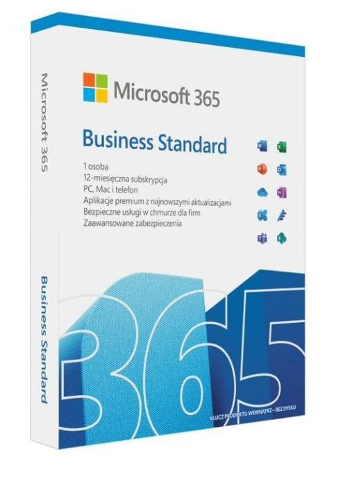 Microsoft 365 Business Standard BOX (1 użytkownik, 5xPC/Mac, 1 rok) [KLQ-00686]