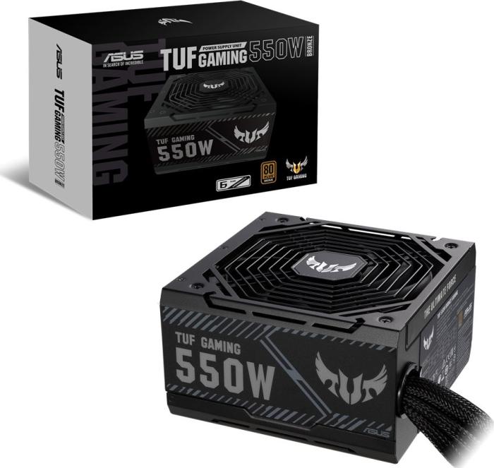 Asus TUF GAMING (550W) (1x135mm) 80+Bronze (CPU 1x4+4) (PCI-E 1x6+2) (4xMolex, 5xSATA) [TUF-GAMING-550B]