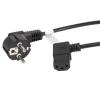 Lanberg Kabel zasilający kątowy 3.0 m VDE [CA-C13C-12CC-0030-BK]