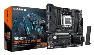 Gigabyte B840M GAMING X WIFI6E (AMD B840) [AM5, 4xDDR5 do 8200MHz, (HDMI 2.1, 2xDP 1.4)) (2xM.2, 1xPCIe 4.0 x16, 1xPCIe 3.0 x16 (x4), WiFi 6E, BT 5.3, micro ATX]