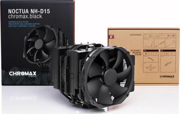 Noctua NH-D15 chromax.black (2x140 mm, TDP 220W, 4-pin)