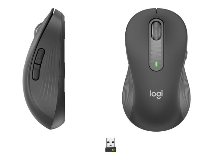 Logitech Signature M650L Left Wireless/Bluetooth BT 4000dpi (optyczna, 1, 5) (grafitowy) [910-006239]