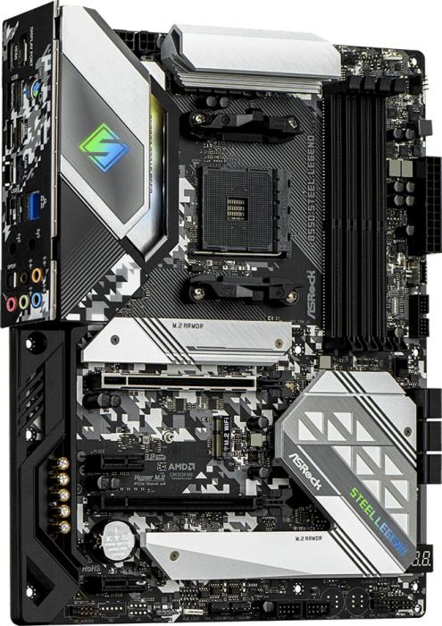 Asrock B550 STEEL LEGEND (AMD B550) [AM4, 4xDDR4 do 4733MHz, (HDMI 2.1, DP 1.4) (2xM.2, 12xPCIe 4.0 x16, 1xPCIe 3.0 x16 (x4), 2xPCIe 3.0 x1), ATX]