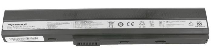 Movano bateria Asus A52 K52 10.8V/11.1, 6600mAh [BT/AS-A52H]