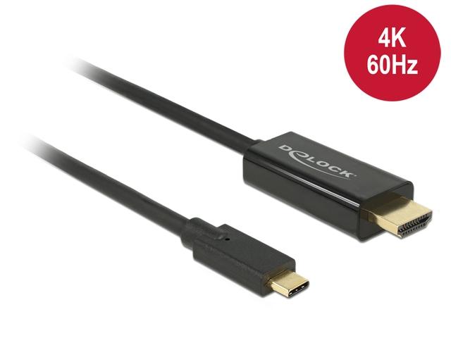 Delock kabel USB-C 3.1 Type-C / HDMI(M) (tryb alternatywny DP) 4K 60Hz (1m) [85290]