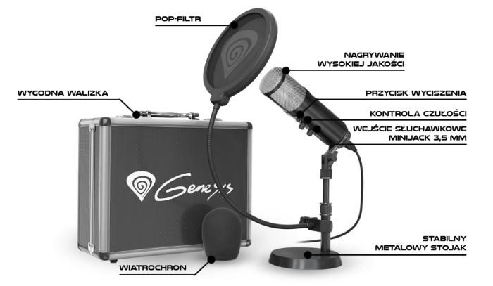 Mikrofon Genesis Radium 600 USB (studyjny) [NGM-1241]