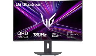 (32) 31.5 LG UltraGear 32G600A-B (VA, 2560x1440, 1000R, 300, 1ms, 99% sRGB, HDR10, 180Hz) (2xHDMI 2.0, 1xDP, 1xAudio) czarny
