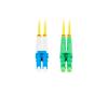 Lanberg patchcord światłowód SM LC/APC-LC/UPC DUPLEX 3mm LSZH G657A1 żółty (2m) [FO-LALU-SD11-0020-YE]