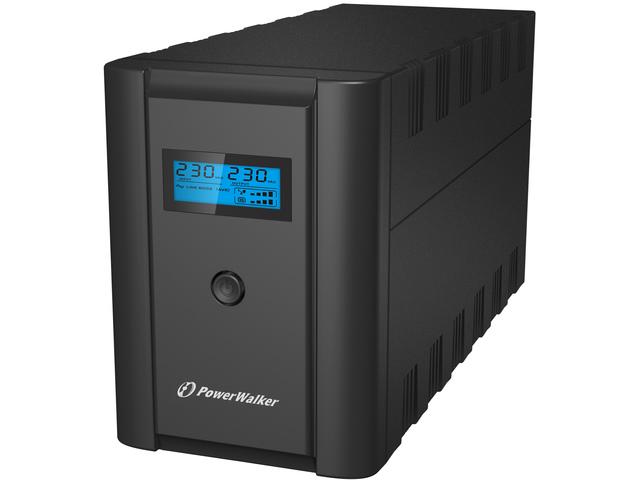 UPS POWERWALKER LINE-INTERACTIVE 1200VA, 6X IEC OUT, RJ11/RJ45 IN/OUT, USB, LCD [VI 1200 SHL IEC]