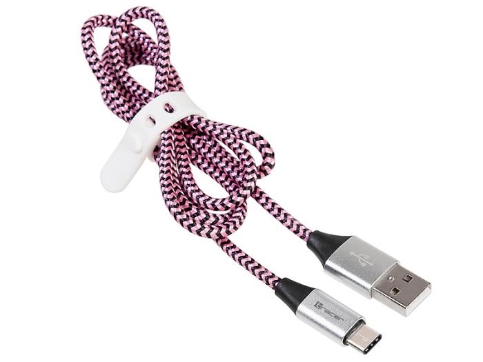 Tracer kabel USB-C Type-C (M) / AM (1.0 m) czarno-fioletowy