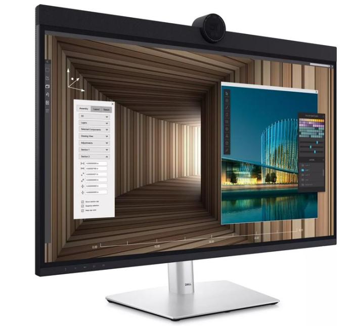 32’’ Dell UltraSharp U3224KBA 6K (IPS 6K, 6144x3456, 450, 5ms, 100% sRGB, 60Hz) (HDMI 2.0, DP 1.4, 4xUSB 3.1, USB-C PD 15W, USB-C/DP, RJ45) pivot, głośniki 14W, kamera, srebrny [210-BHNX]