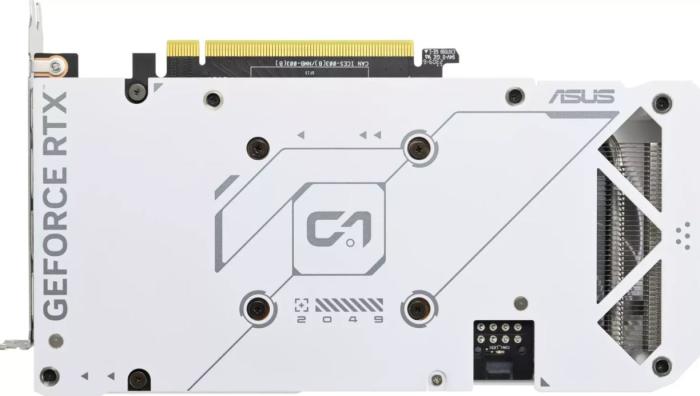 GeForce PCI-E RTX4060Ti Asus 8GB GDDR6 Dual White [(DUAL-RTX4060TI-8G-WHITE] (1xHDMI 2.1a, 3xDP 1.4a) (128-bit, PCI-E 4.0)