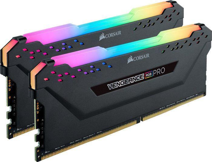 DDR4 16GB (2x8GB) 2666 MHz Corsair Vengeance RGB PRO CL16 Black [CMW16GX4M2A2666C16]