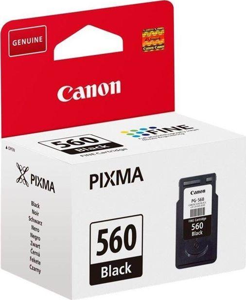 PG-560BKXL (3713C001) - czarny, oryginalny wkład z atramentem Canon, 7,5 ml, 180 stron (Canon PIXMA TS5350, TS5350a, TS5351, TS5351a, TS5352, TS5352a, TS5353, TS5353a, TS5355a, TS7450, TS7450a)
