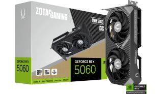 GeForce RTX5060 Zotac 8GB GDDR7 Twin Edge [ZT-B50600E-10M] (1xHDMI 2.1b, 3xDP 2.1b) (128-bit, PCIe 5.0)