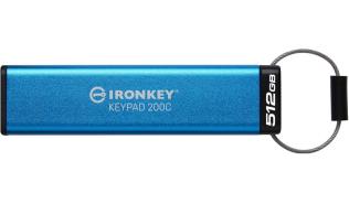 Kingston IronKey Keypad 200 512GB USB-C (280/200MB/s) AES Encrypted (szyfrowany) [IKKP200C/512GB]