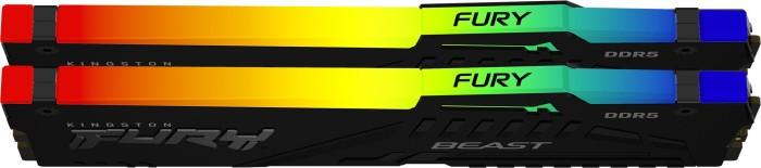 DDR5 64GB (2x32GB) 5600 MHz Kingston Fury Beast RGB EXPO AMD CL36 36-38-38 1.25V [KF556C36BBEAK2-64]