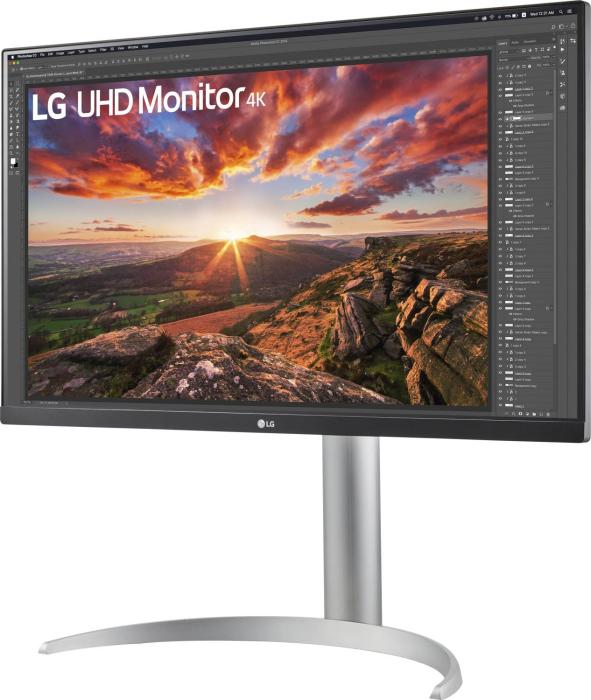 27’’ LG 27UP85NP-W (IPS LED, 3840x2160, 400, 5ms, 60Hz) (2xHDMI 2.0, DP, USB 3.2, USB-C alt DP) głośniki, biały