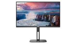 (27) AOC Q27V5N/BK (VA WLED, 2560x1440, 300, 4ms, 75Hz) (2xHDMI 1.4, DP 1.2) pivot, głośniki, czarny