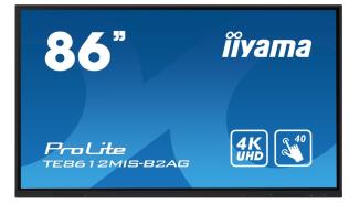 (86) 85.6 Iiyama TE8612MIS-B2AG (VA LED, 3840x2160, 400, 8ms, 60Hz) (3xHDMI, 4xUSB 3.2, USB-C, VGA, 2xLAN, Audio, RS-232c) system Android OS, czarny matowy, głośniki, dotykowy