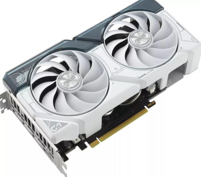 GeForce PCI-E RTX4060Ti Asus 8GB GDDR6 Dual White [(DUAL-RTX4060TI-8G-WHITE] (1xHDMI 2.1a, 3xDP 1.4a) (128-bit, PCI-E 4.0)