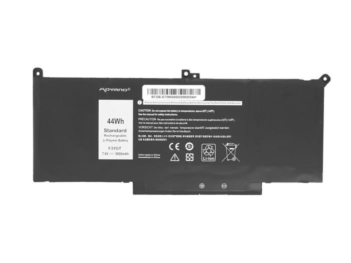 Movano bateria Dell Latitude 7390, 7490 7.4V/7.6V, 5800mAh (44Wh), 4 ogniwa [BT/DE-E7390S]