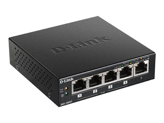 D-Link GigaExpress Switch PoE 10/100/1000 Mbit/s 5-port [DGS-1005P/E]