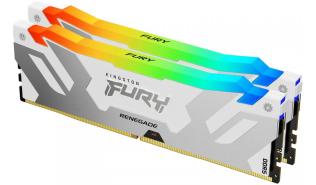 DDR5 32GB (2x16GB) 7200 MHz Kingston Fury Renegade White RGB CL38 1.45V [KF572C38RWAK2-32]