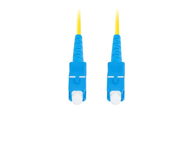 Lanberg patchcord światłowód SM SC/UPC-SC/UPC SIMPLEX 3mm LSZH G657A1 żółty (2m) [FO-SUSU-SS11-0020-YE]