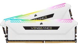 DDR4 32GB (2x16GB) 3600 MHz Corsair Vengeance RGB PRO SL CL18 White [CMH32GX4M2D3600C18W]